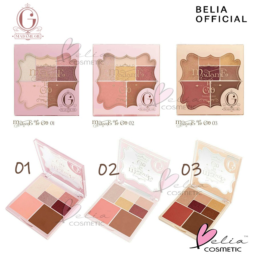 (hàng Mới Về) Bảng Phấn Trang Điểm Mặt Belia Madame Gie To Go | BigBuy360 - bigbuy360.vn