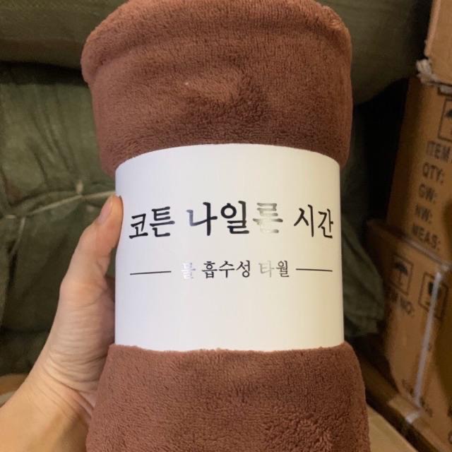 Khăn tắm xuất khẩu Hàn Quốc siêu thấm nước, size lớn 140x70cm, 100% cotton