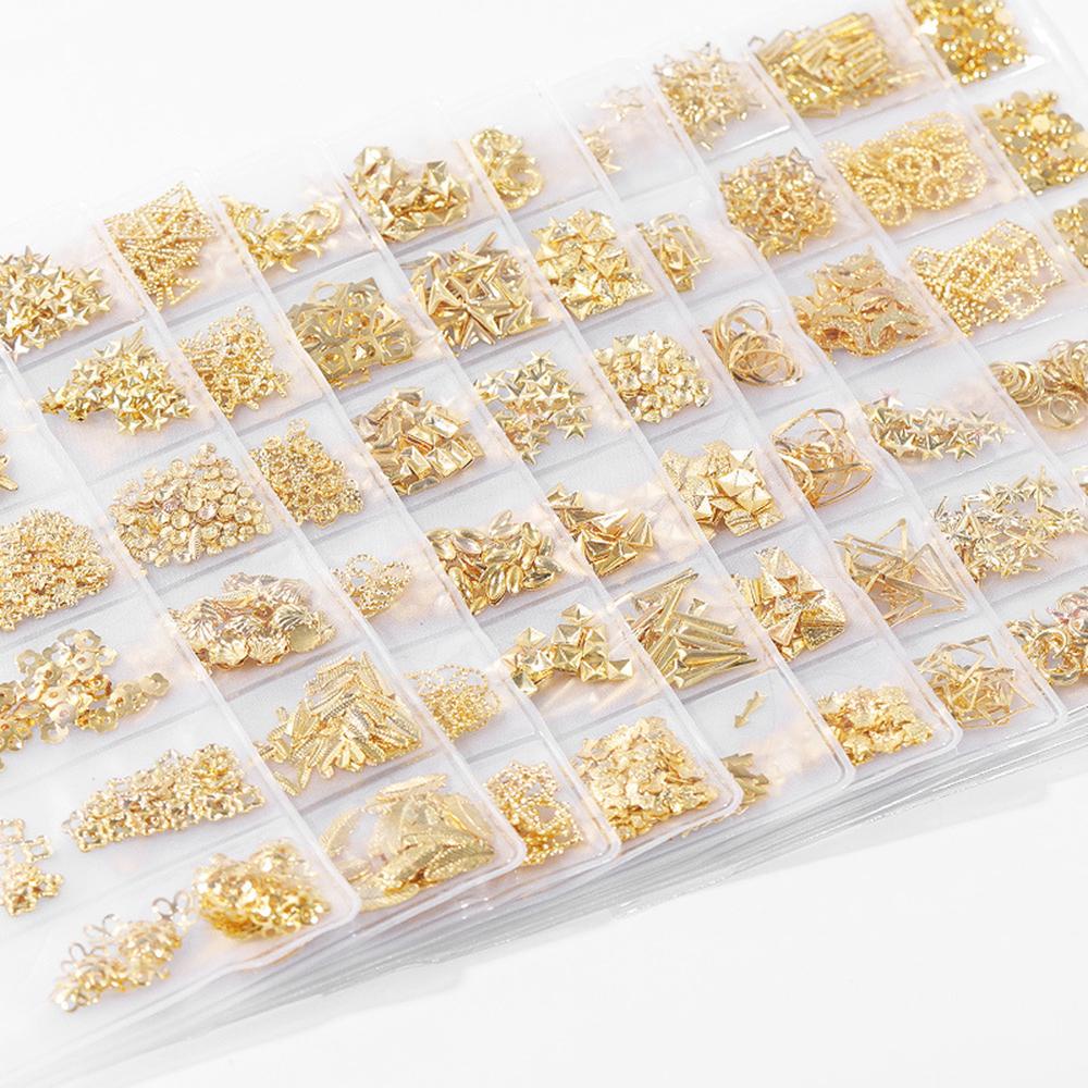 Phụ Kiện Trang Trí Móng Tay Bằng Kim Loại Đính Đinh Tán Thời Trang DIY