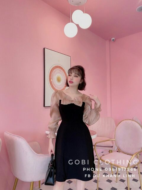 Váy xòe phối tay A350.325 | BigBuy360 - bigbuy360.vn