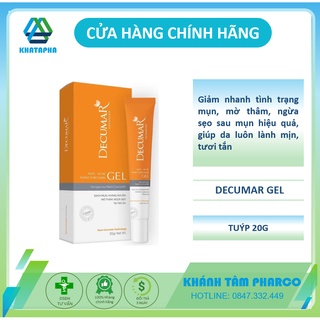 [NEW_Decumar Advanced] Gel ngừa mụn Nano curcumin (Tuýp 20g) [Decuma/ advance/ new/ kem nghệ]