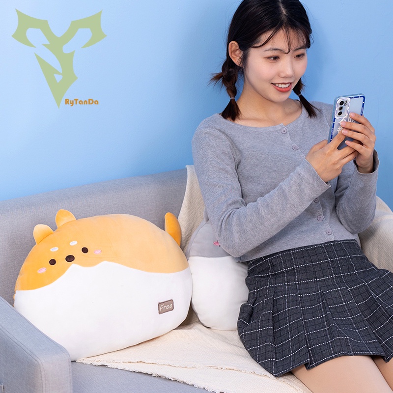 Đồ chơi nhồi bông Hình Chó Shiba / Mèo Dễ Thương Cho Bé Gái