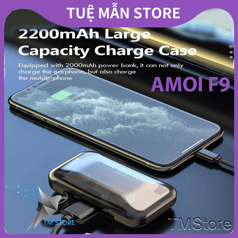 Tai Nghe Bluetooth Amoi F9 Tm Shop Không Dây True Wireless Chống Ồn Dành Cho Samsung Ip Chính Hãng Giá Rẻ
