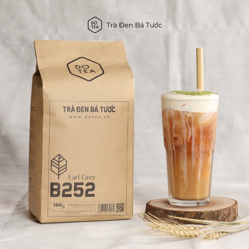 Trà đen bá tước B252 Dotea 500g chát nhẹ ngọt hậu thơm nồng nàn hương vỏ cam Bergamot nguyên liệu pha trà trái cây ngon