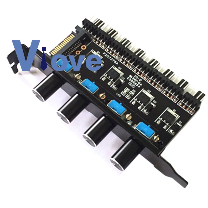 Bảng điều khiển tốc độ quạt 8 kênh có 4 núm vặn 12V