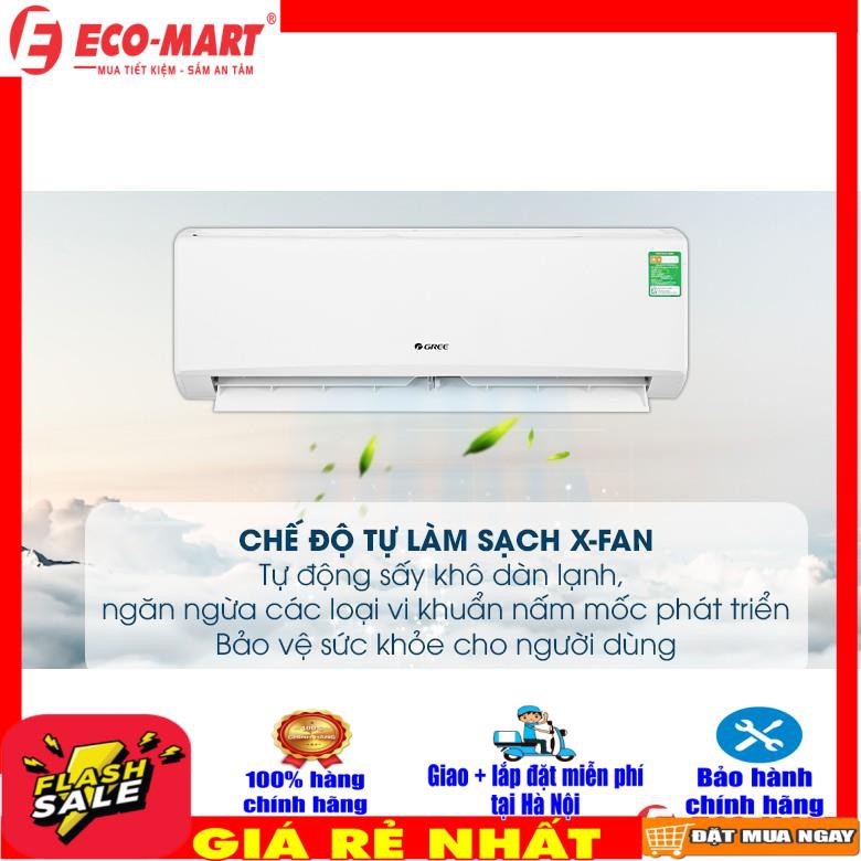 [ VẬN CHUYỂN MIỄN PHÍ KHU VỰC HÀ NỘI ] Điều hòa Gree 1 chiều 9000BTU GWC09KB-K6N0C4(I/O)