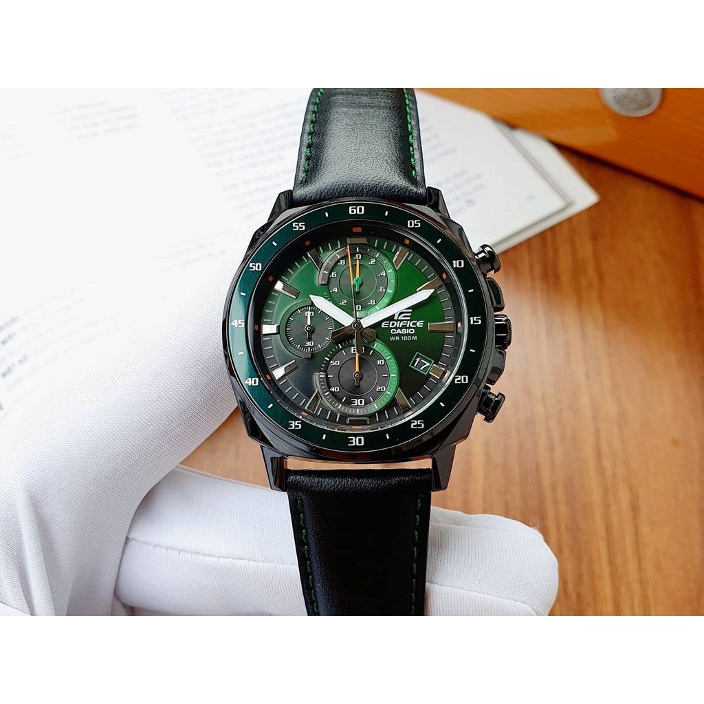 Đồng hồ nam edifice EFV-600BL-3 fullbox chính hãng