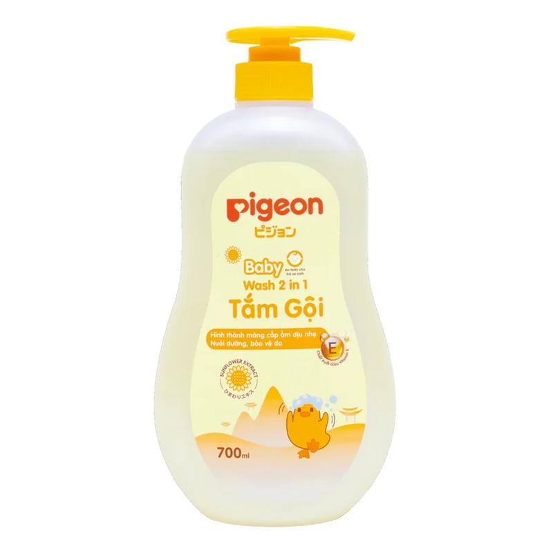 (Mẫu mới) Sữa Tắm gội dịu nhẹ Pigeon 200ml / 700ml