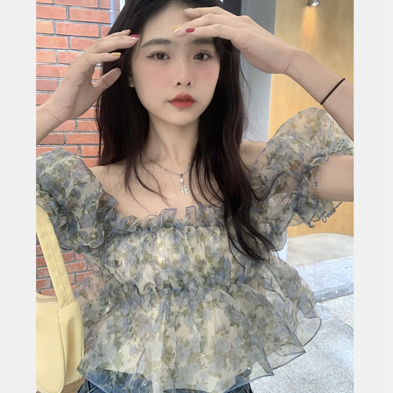 Áo Trễ Vai Tay Ngắn Dáng Rộng Thời Trang Mùa Hè Quyến Rũ Cho Nữ