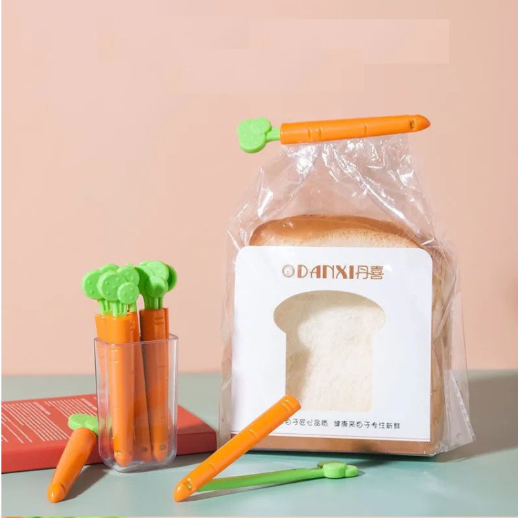 Kẹp miệng túi cà rốt cao cấp bảo quản đồ ăn,thực phẩm nhà bếp Goodbabyvn