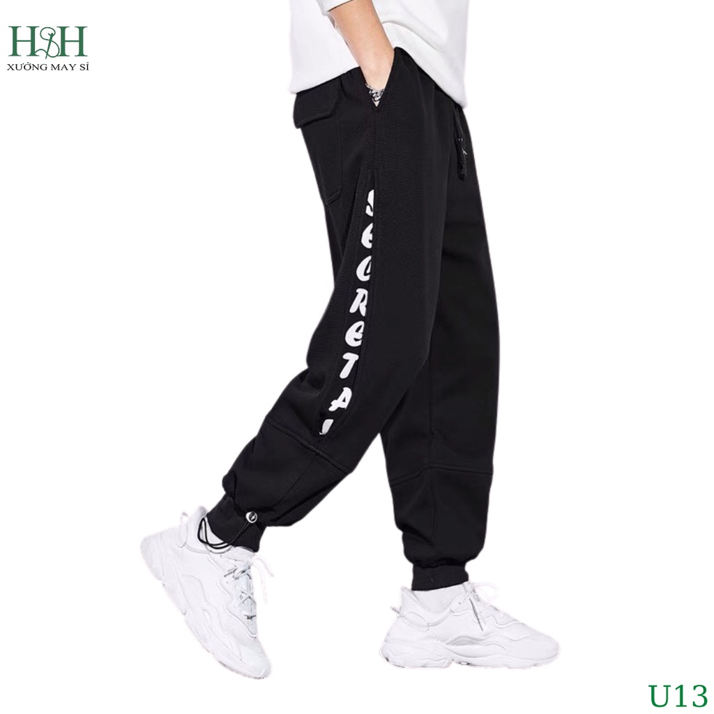 Quần jogger nam nữ, quần dài chất liệu nỉ cao cấp phong cách trẻ trung H&amp;H