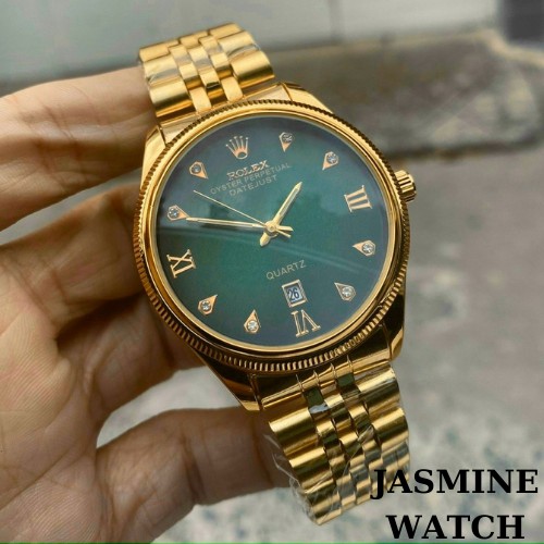 Đồng hồ nam dây kim loại, đồng hồ đeo tay nam ROLEX mặt tròn, phong cách công sở, thời trang cao cấp giá rẻ