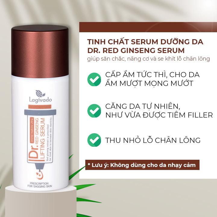 Serum dưỡng trắng da Hồng Sâm Hàn Quốc Lagivado siêu cấp ẩm, trẻ hóa da Dr. Red Ginseng Lifting Serum 30 ml | BigBuy360 - bigbuy360.vn