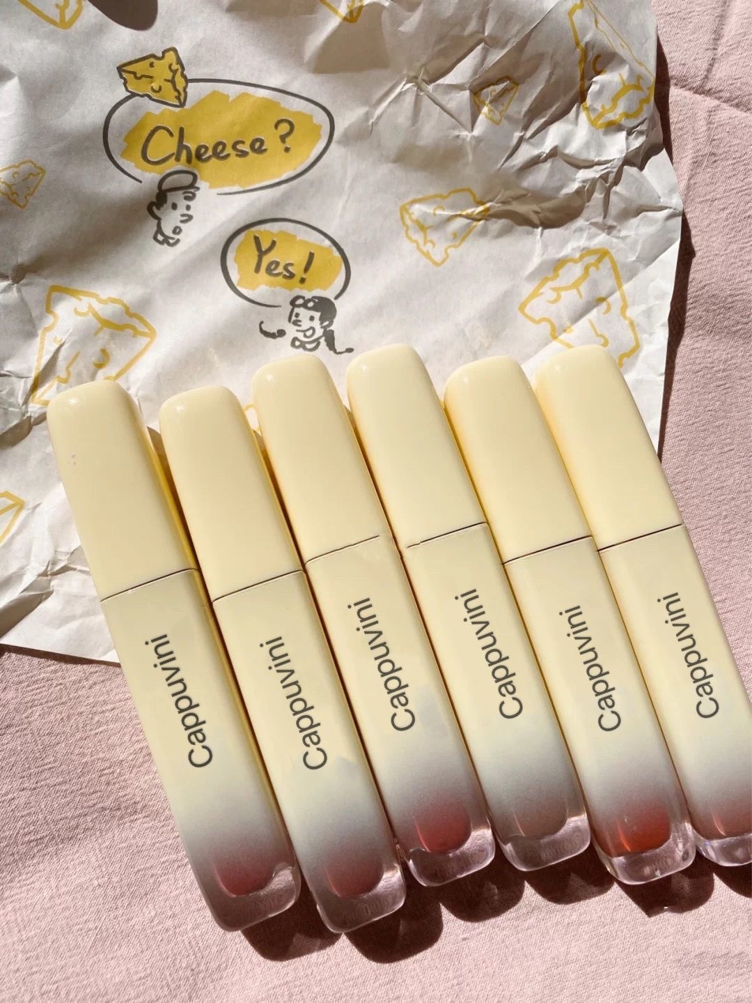 💄[Hàng mới về] Son kem lì Cappuvini chất nhung tinh tế không khô môi Cheese lip glaze🧀🍰