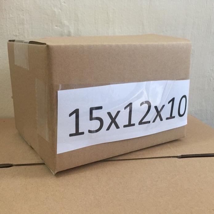 Bộ 50 thùng hộp carton bìa giấy đóng gói hàng kích thước 15X12X10 giá rẻ tận xưởng giao hỏa tốc nhận hàng ngay