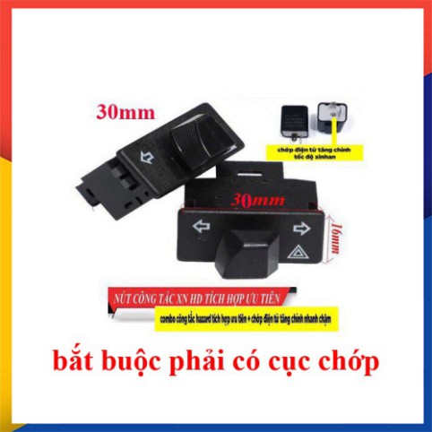 CÔNG TẮC XI NHAN TÍCH HỢP ƯU TIÊN HAZARD + CỤC CHỚP