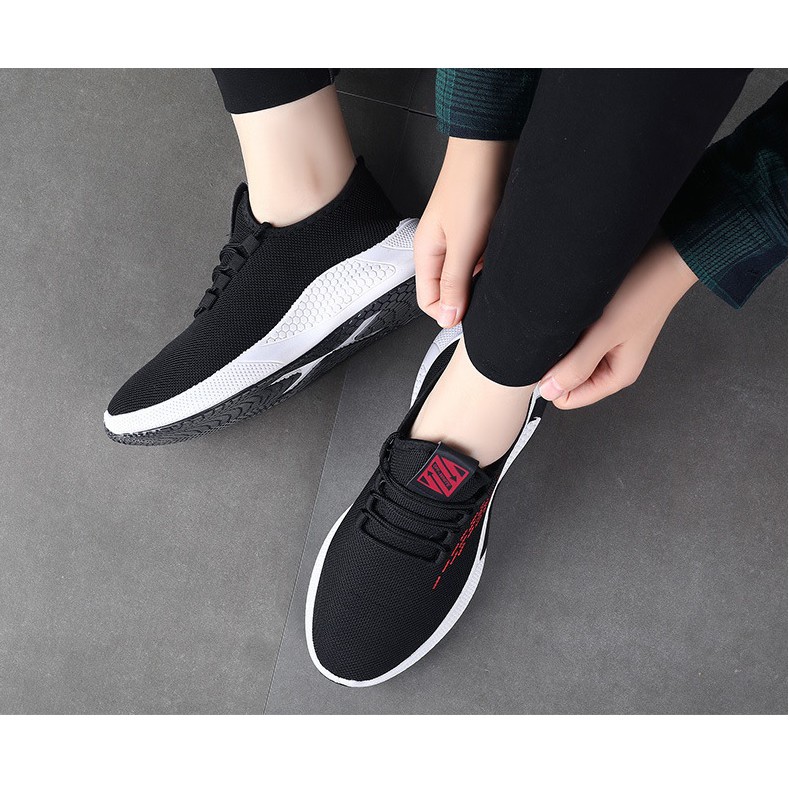 Giày Sneaker Nam F.Dl Cổ Chun Co Dãn Cực Tốt Đế Bót Siêu Êm