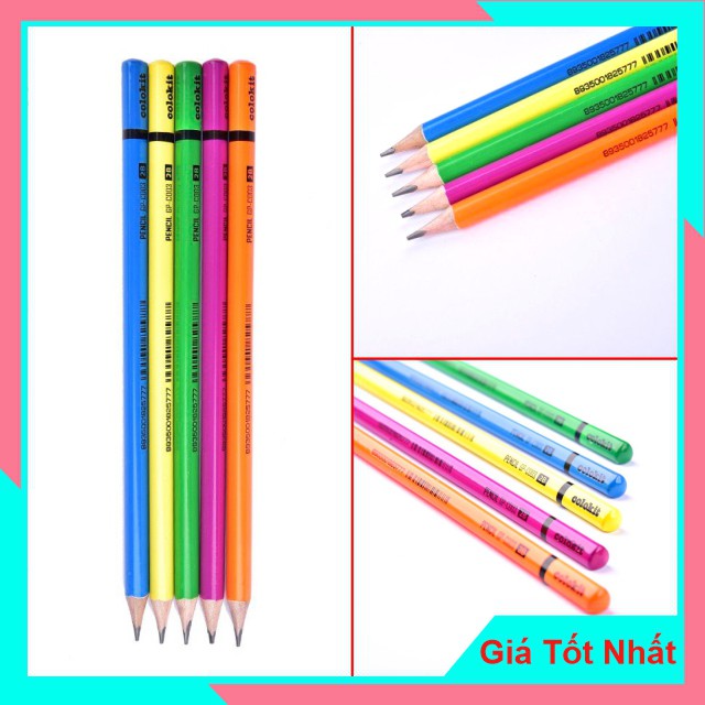 Bút Chì Gỗ Colokit Thiên Long 2B GP-C003 (5 cái/ 1 vỷ)