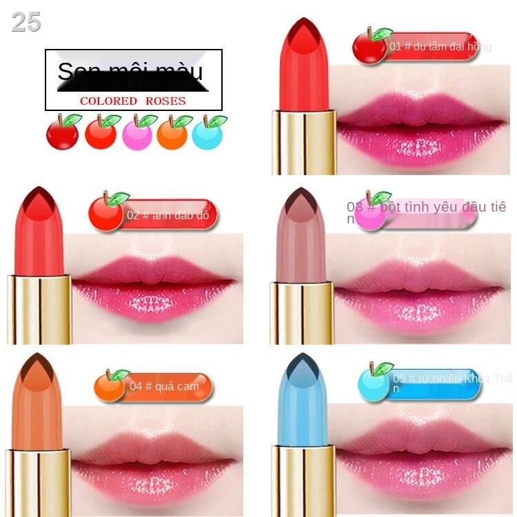 Jelly lipstick không phai màu son lì, dưỡng ẩm và thấm nước Phụ nữ có thai, học sinh trẻ em thể ăn sẵn