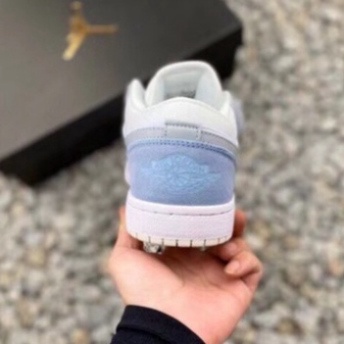 Giày Sneaker Jordan 1 Paris Xám Xanh Cổ Thấp, GIày Thế Thao Da Nhăn Form Chuẩn Fullbox | BigBuy360 - bigbuy360.vn