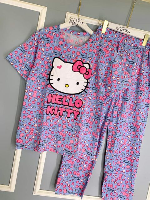 ĐỒ BỘ DÀI CỘC HOẠ TIẾT HELLO KITTY