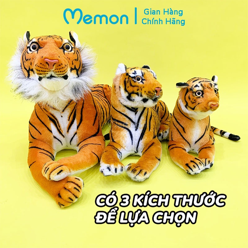 [Mã LIFEXANH03 giảm 10% đơn 500K] Gấu Bông Hổ Vằn Nằm Cao Cấp Memon