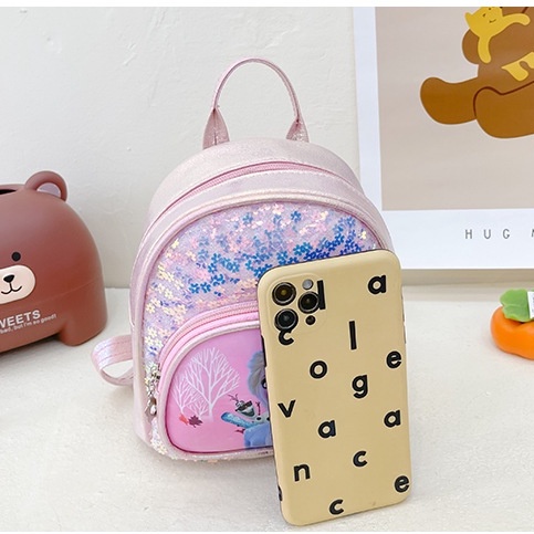 Balo nhỏ xinh xắn họa tiết Nữ hoàng Elsa cho bé gái 2-4 tuổi