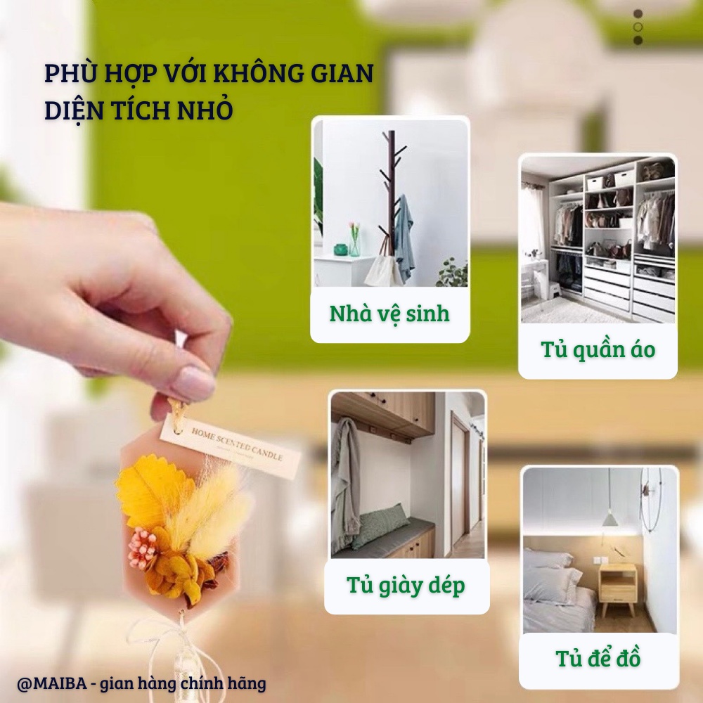 Sáp Thơm Hoa Khô MAIBA Treo Tủ Quần Áo Giầy Dép Khử Mùi Thơm Phòng