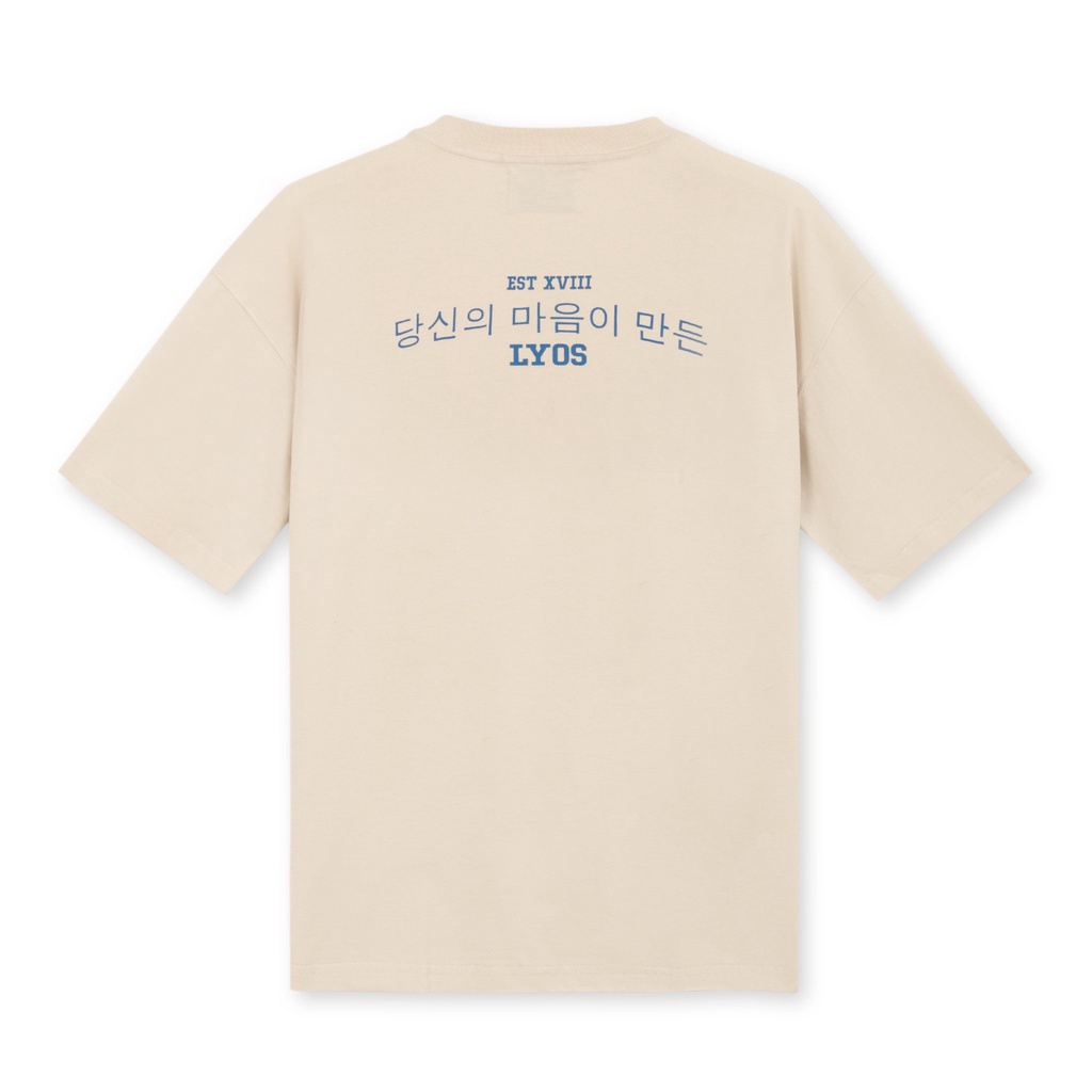 Áo Thun LYOS Uni T-Shirt - màu Kem