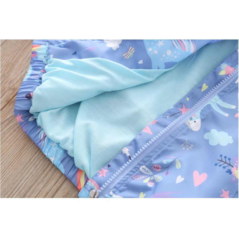 Áo khoác pony xanh cho bé mặc ngoài trời ALICEKIDS - áo khoác chống nắng lớp lót cotton thoáng mát cho trẻ từ 10-35kg