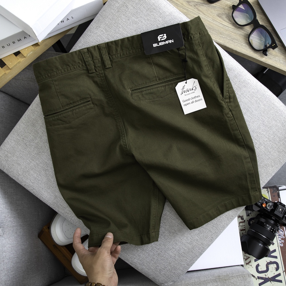 Quần short Kaki Garment co giãn, năng động, trẻ trung - Bubman