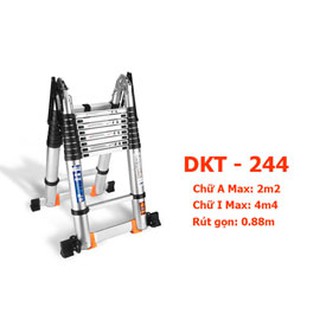[CÔNG NGHỆ NHẬT] Thang rút đôi chữ A DAKITA DKT-244 [Chữ A: 2.2m Duỗi 4.4m]