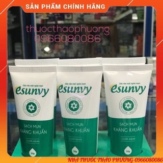 ✅Sữa rửa mặt ngăn ngừa mụn Esunvy⚡️hoàntoàn thảo dược không kích ứng da⚡️sạch mụn,hết sẹo,mờ thâm cho làn da sáng bónggg