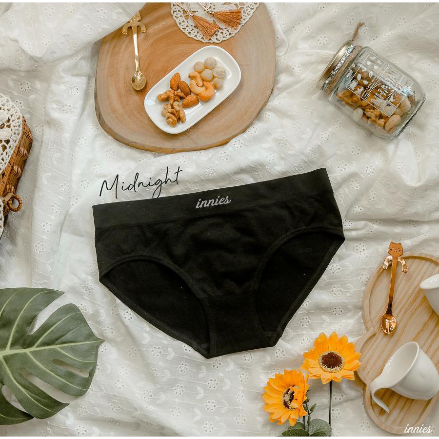 Quần lót nữ Innies seamless - Hipster - Đen
