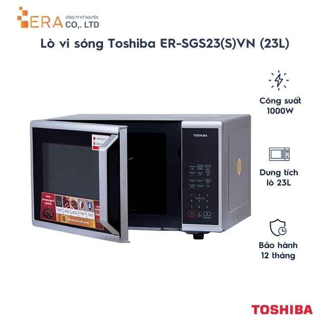 [Mã ELHADEV giảm 4% đơn 300K] Lò vi sóng Toshiba ER-SGS23(S)VN (23L) - Hàng chính hãng