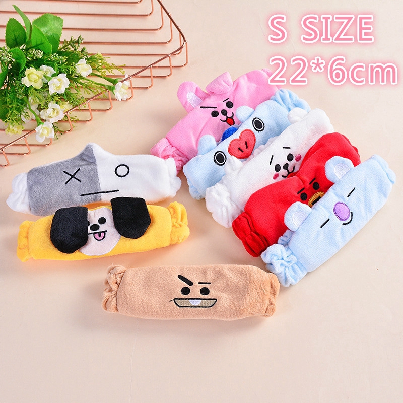 Băng đô rửa mặt trang điểm hoạ tiết BT21 cho fan BTS