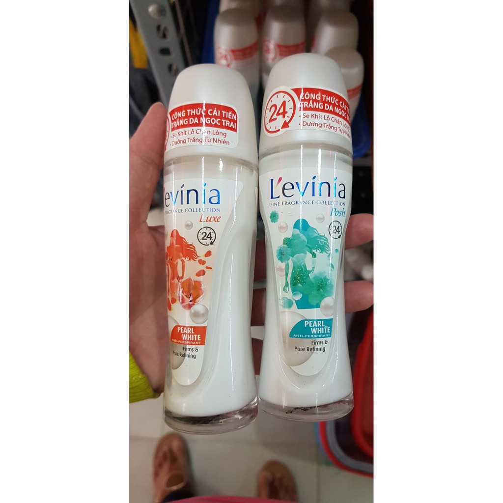 Lăn khử mùi L'evinia trắng da Ngọc trai 65g