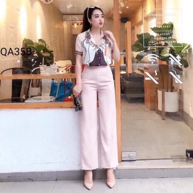 [Nhập FSS31OCT giảm 10%] Quần dáng suông ống rộng Hàng Zara form đứng dày dặn kèm ảnh thật