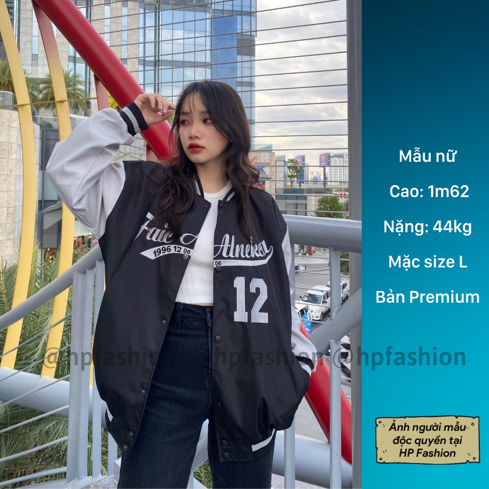 Áo bomber Varsity Jacket form rộng Faic 1996 vải dù cao cấp ❤️ Áo khoác bóng chày dáng Unisex nam nữ D11 - Happy Style