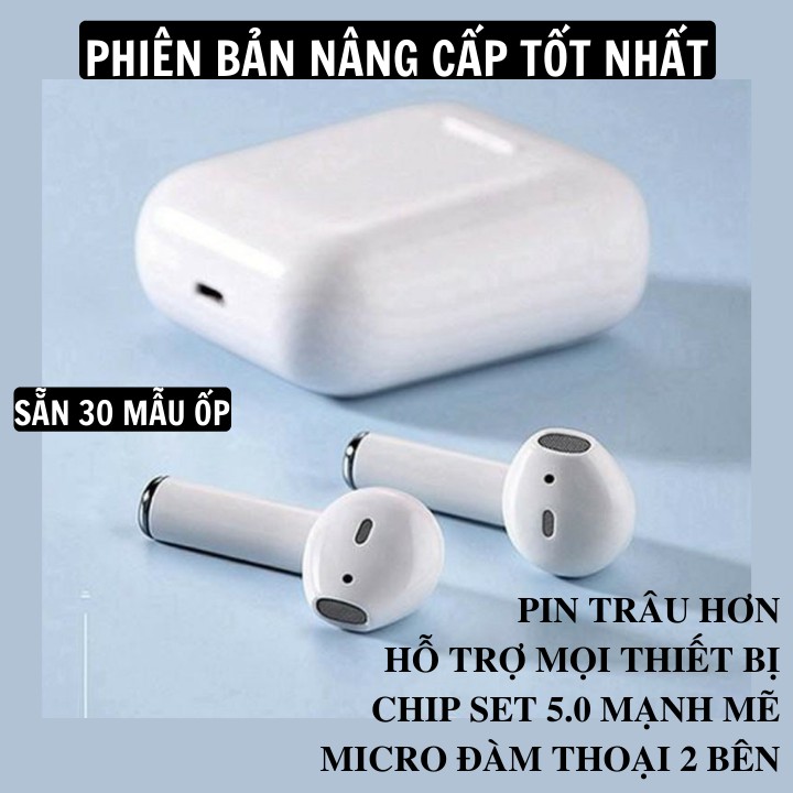 Tai Nghe Bluetooth Inpods12 Bản Pro Nâng Cấp Mới Nhiều Màu Chip 5.0 Mạnh Mẽ, Lắp Vừa Ốp Lưng Case Airpods 2