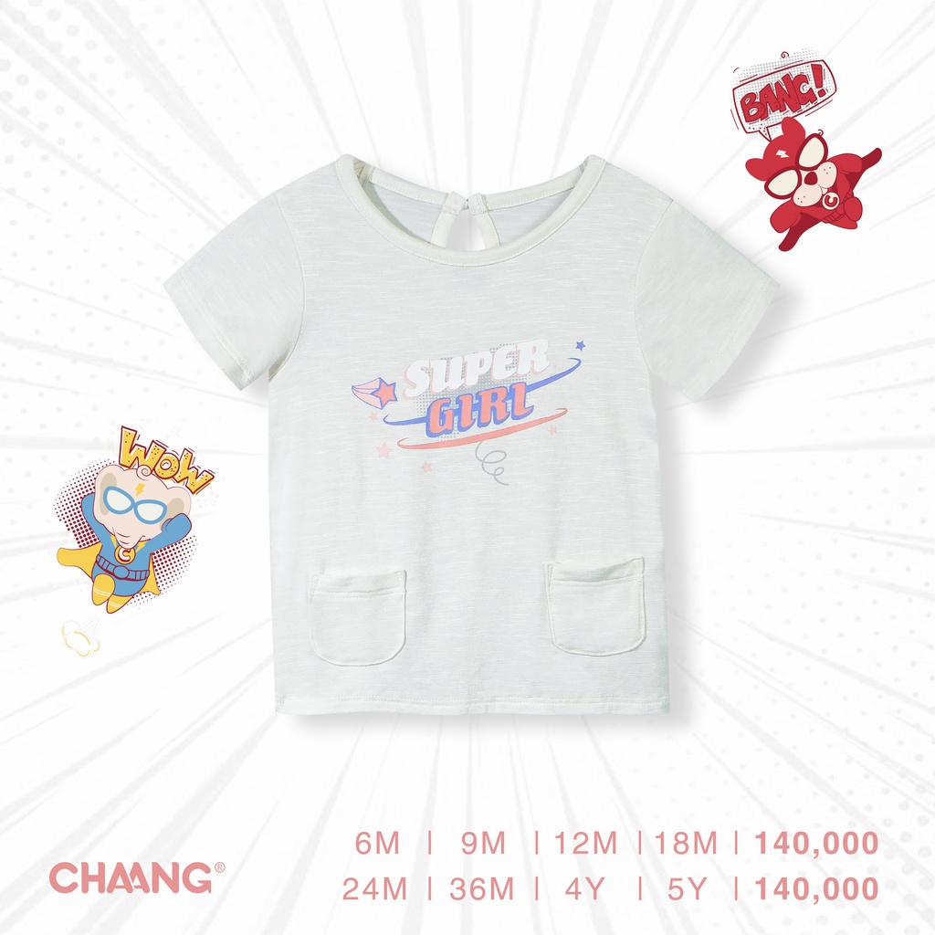 Áo lẻ Chaang petit thun lạnh cao cấp mềm mịn thoáng mát thấm hút tốt in hình nghộ nghĩnh cho bé gái đủ size