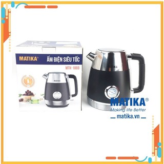 Bình đun siêu tốc cao cấp matika mtk-1869 1.7 lít đồng hồ báo nhiệt chinh hang