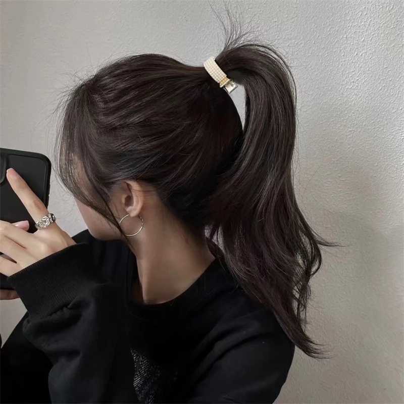 Kẹp Tóc Kim Loại Đính Đá Sang Trọng Cho Nữ