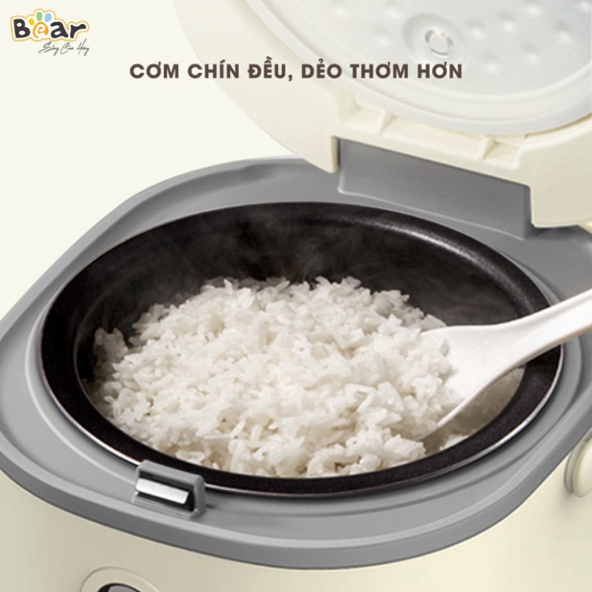 Nồi cơm điện thông minh Bear SUBE015 - Dung tích 2 Lít - 8 chế độ nấu Bảo Hành 12 tháng chính hãng