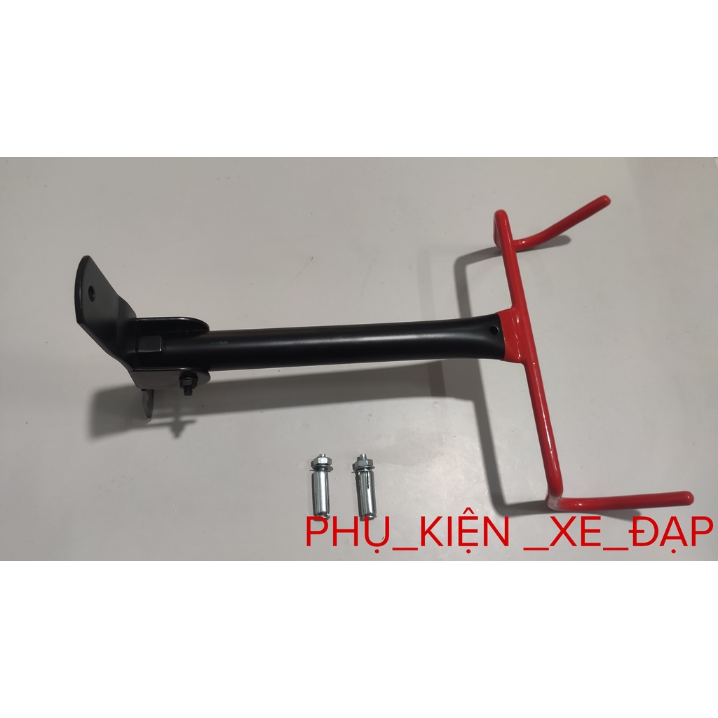 Giá, móc treo xe đạp lên tường 2 móc
