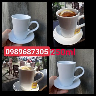 Cốc pha trà lipton sứ