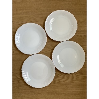 - Dĩa âu viền xoắn trang trí bàn ăn, decor, bếp, bánh, trái cây - 18,5x2cm