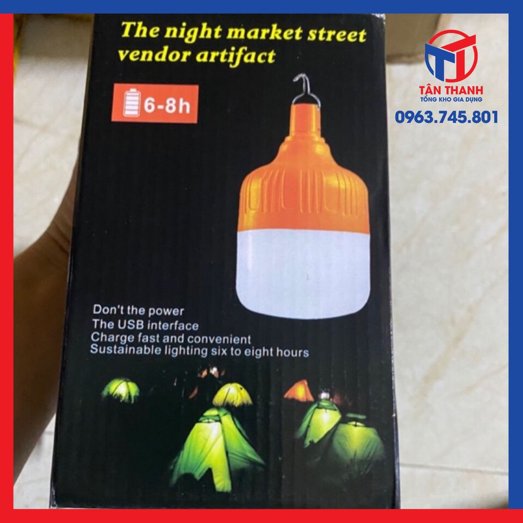 Bóng đèn tích điện 120w kèm sạc usb
