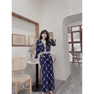 BỘ LỤA MANGO TAY DÀI QUẦN DÀI SANG CHẢNH