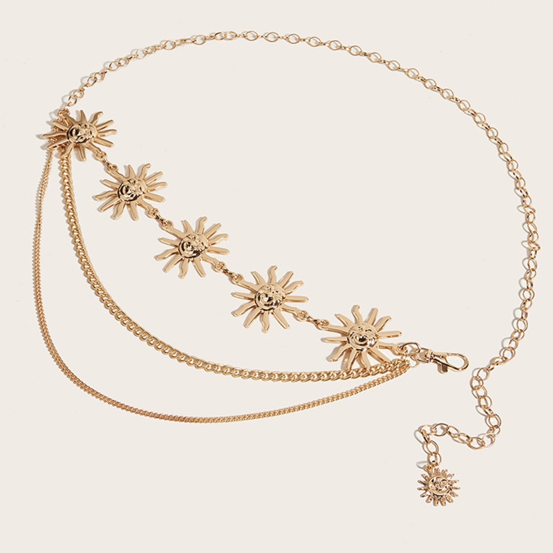 Dây Xích Đeo Thắt Lưng Trang Trí Hình Mặt Trời